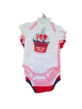 NEW MLB St Louis Cardinals Onesie Set - 0-3month
